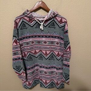 Vintage 90s Aztec Pullover Hoodie